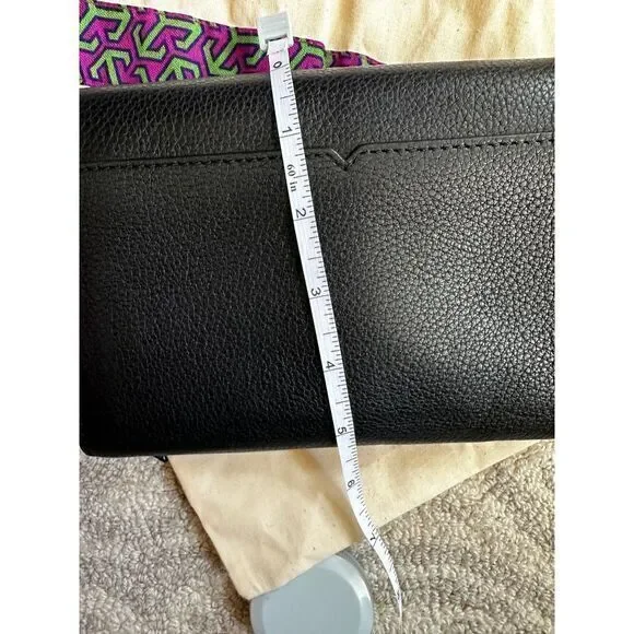 TORY BURCH LADIES BLACK LEATHER HARPER FLAPCLUTCH/CROSSBODY‎ BAG - NEVER USED